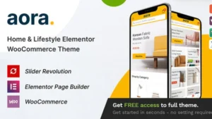 Aora Home & Lifestyle Elementor Theme