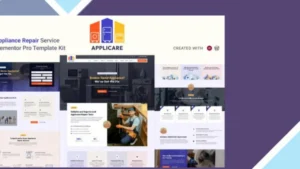 Applicare - Home Appliance Repair Services Elementor Pro Template Kit