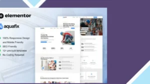Aquafix - Plumber and Repair Service Elementor Template Kit