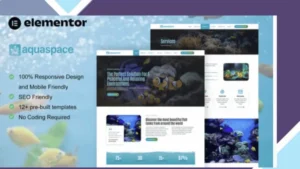 Aquaspace - Fish Aquarium and Aquascape Service Elementor Template Kit