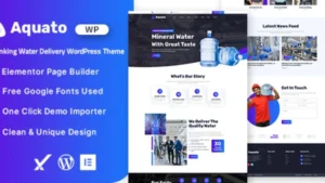 Aquato - Drinking Water Delivery WordPress Theme