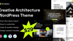 Arcatec - Architecture and Interior WordPress Theme