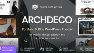 Archdeco - Architecture and Interior Design Agency Portfolio WordPress Theme