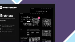 Architera - Architecture and Interior Design Elementor Template Kit
