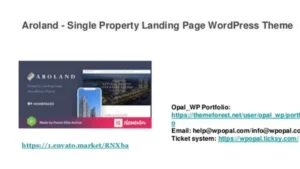 Aroland - Single Property Landing Page WordPress Theme