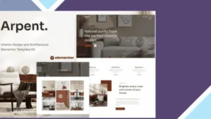 Arpent - Interior Design and Architecture Elementor Template Kit