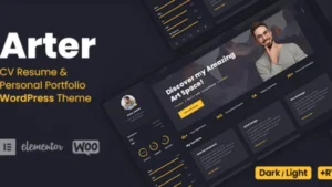 Arter - Personal Portfolio WorfPress Theme