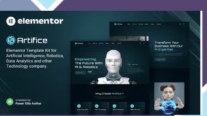 Artifice - AI and Robotics Elementor Template Kit