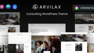 Arvilax - Business Consulting WordPress Theme