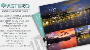 Astero - WordPress Weather Plugin