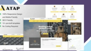 Atap - Roofing Service and Construction Elementor Template Kit