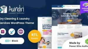 Aundri - Dry Cleaning Services WordPress Theme + RTL