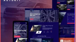 AutoKit - Auto Dealership & Car Listing Elementor Template Kit