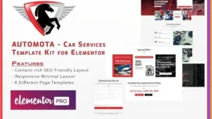 Automota - Car Repair Services Template Kit
