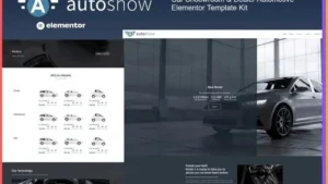 AutoShow - Car Shoowroom & Dealer Elementor Template Kit