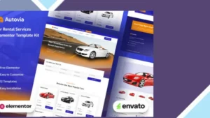 Autovia - Car Rental Service Elementor Template Kit