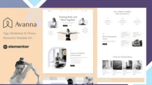 Avanna - Yoga, Meditation and Fitness Elementor Template Kit