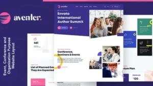 Aventer - Conferences & Events WordPress Theme