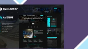 Avenue - Event and Conference Elementor Template Kit