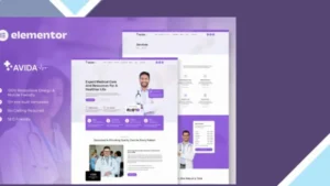 Avida - Health and Medical Elementor Template Kit