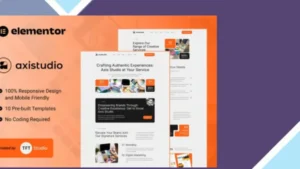 Axistudio - Branding and Creative Studio Elementor Template Kit