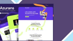 Azurans - Insurance Company Elementor Template Kit