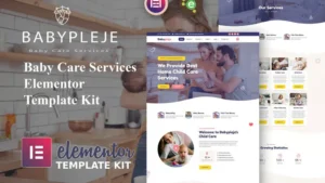 Babypleje - Baby Care Services Elementor Template Kit