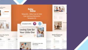 Babysista - Baby Care and Child Care Services Elementor Template Kit