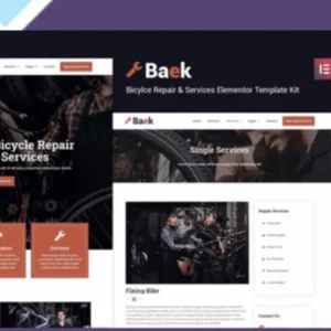 Baek - Bicycle Repair and Service Elementor Template Kit