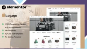 Bagage - Woocommerce Bag Store Elementor Pro Template Kit