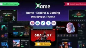 Bame - eSports and Gaming WordPress Theme