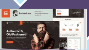 BarberLabs - Barber Shop Elementor Template Kit
