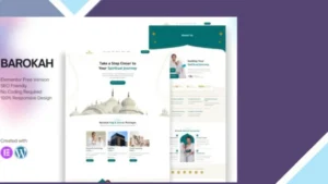 Barokah - Hajj and Umrah Tour Travel Elementor Template Kit
