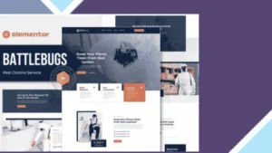 BattleBugs - Pest Control Service Elementor Template Kit