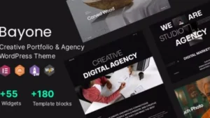 Bayone - Creative Agency and Portfolio WordPress Theme