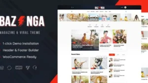 Bazinga - Magazine and Viral Blog WordPress Theme