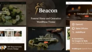 Beacon - Funeral Home Services and Cremation Parlor WordPress Theme
