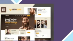 BeardChamp - Beard and Mustache Competition Elementor Template Kit