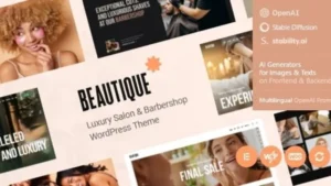 Beautique - Luxury Salon and Barbershop WordPress Theme