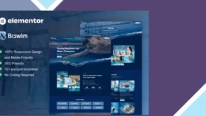 Beswim - Swimming Courses and Training Elementor Pro Template Kit