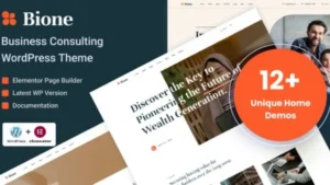 Bione - Business Consulting WordPress Theme