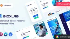 Bioxlab - Laboratory and Science Research WordPress Theme