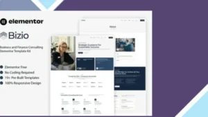 Bizio - Business and Finance Consulting Elementor Template Kit