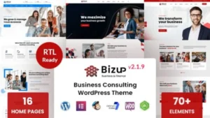 Bizup - Business Consulting WordPress Theme