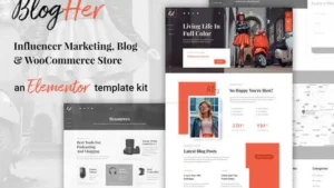 BlogHer - Influencer Marketing Elementor Template Kit