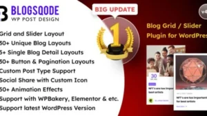 Blogsqode - Blog Design for WordPress