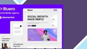 Bluera - Social Media Agency Elementor Template Kit