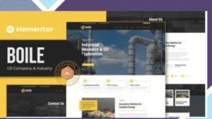 Boile - Oil Company and Industry Elementor Template Kit