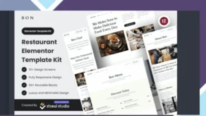 Bon - Restaurant Elementor Template Kit