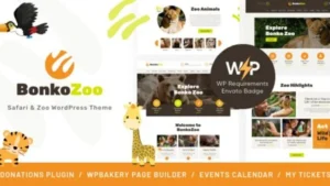 Bonko Safari & Zoo WordPress Theme